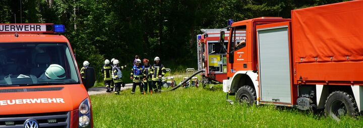 Waldbrandübung an der Lochhütte