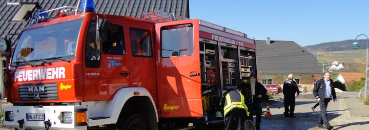 Waschmaschinenbrand in Keller