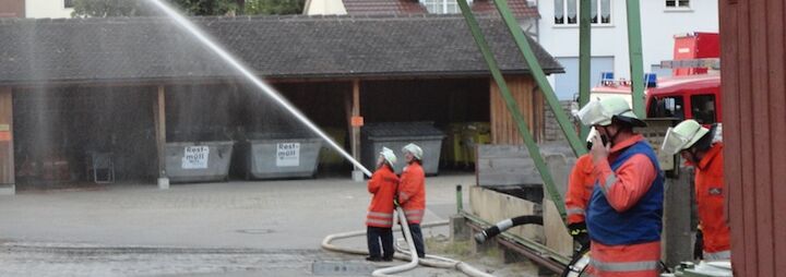 Abschlussprobe Brandeinsatz
