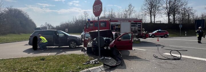 Verkehrsunfall an Kreuzung Bachmannsruh
