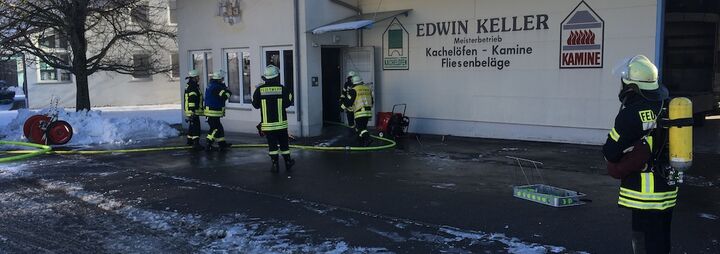 Brand im Ausstellungsraum